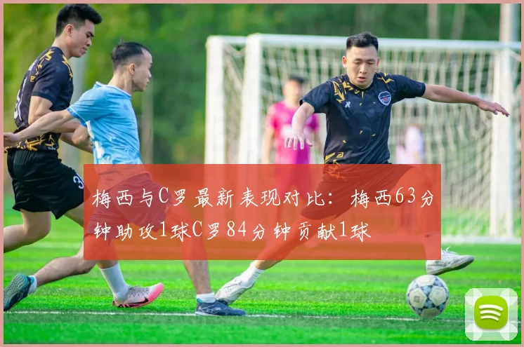 梅西与C罗最新表现对比：梅西63分钟助攻1球C罗84分钟贡献1球